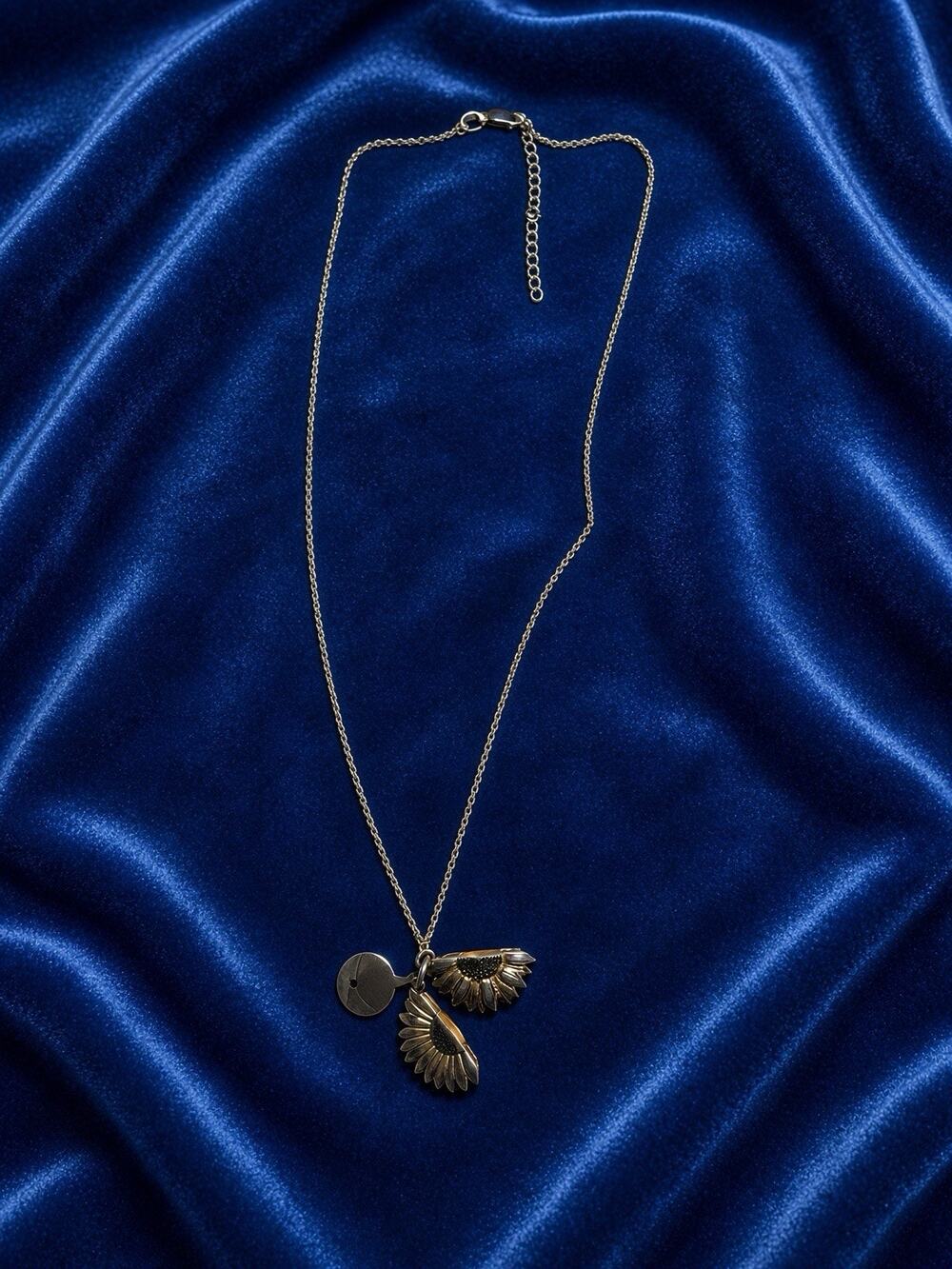925 Silver W/ Gold Plate Necklace Vintage 18” Chain 2”extension Are My Sunshine
